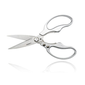 TONMA Heavy Duty Kitchen Scissors All Purpose [Made in Japan] Stainless Steel Kitchen Shears Dishwasher Safe Japanese Poultry Shears for Herbs, Chicken, Food, Garden, Office, Crafting, Leather, Fabric (TKM-5)